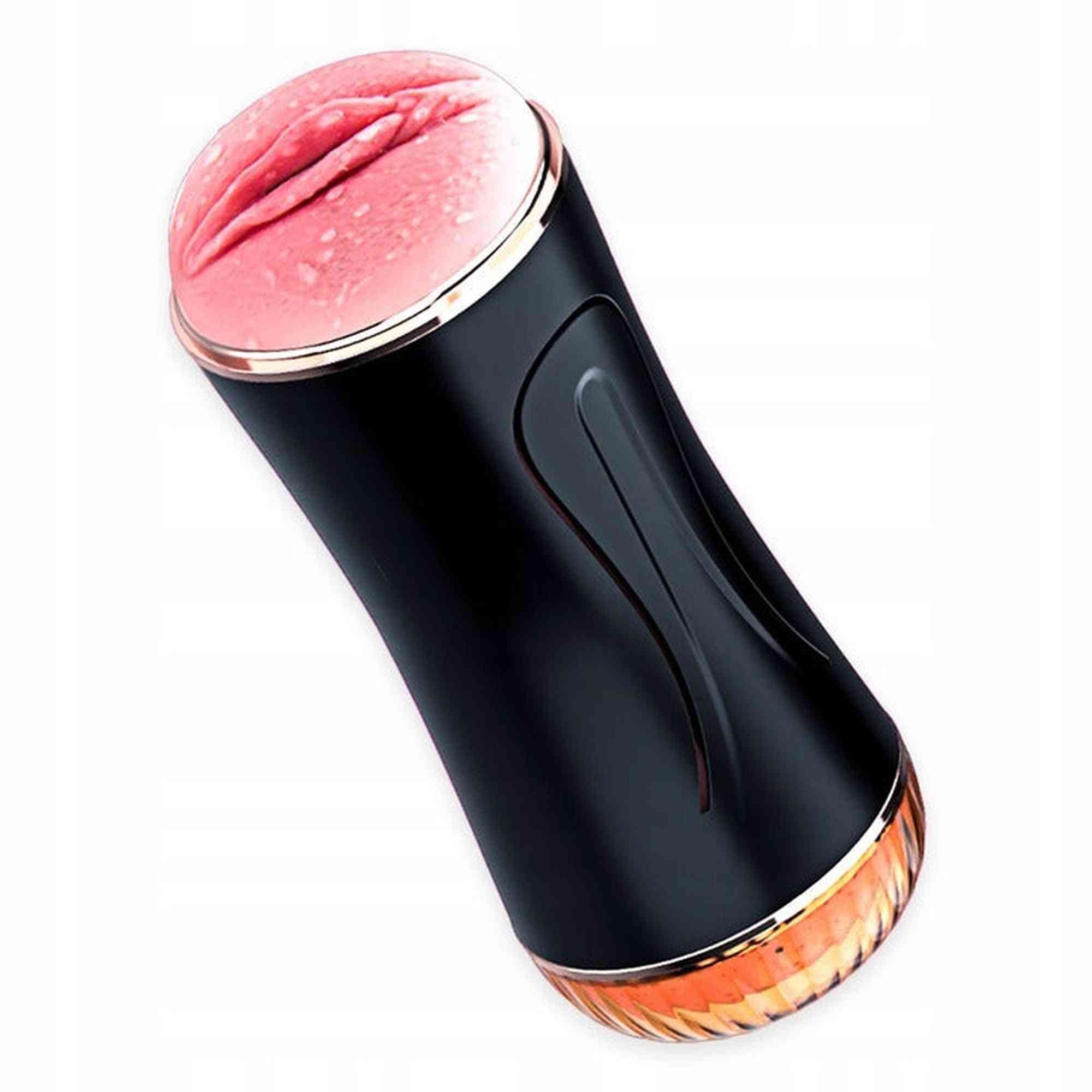 Masturbateur-Godet de masturbation vibrant USB 7 fonctions + fonction interactive / Double embout