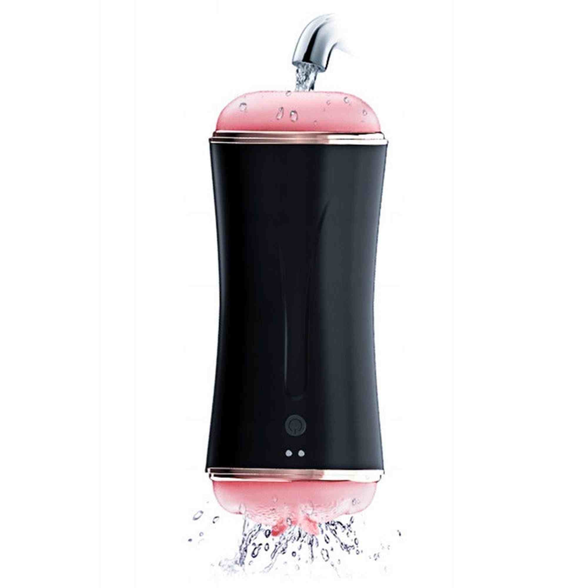 Masturbateur-Godet de masturbation vibrant USB 7 fonctions + fonction interactive / Double embout