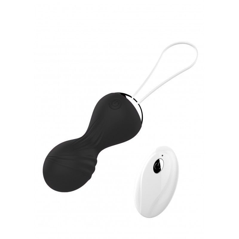 Vibrating Silicone Kegel Balls USB 10 Function / Remote control -Black